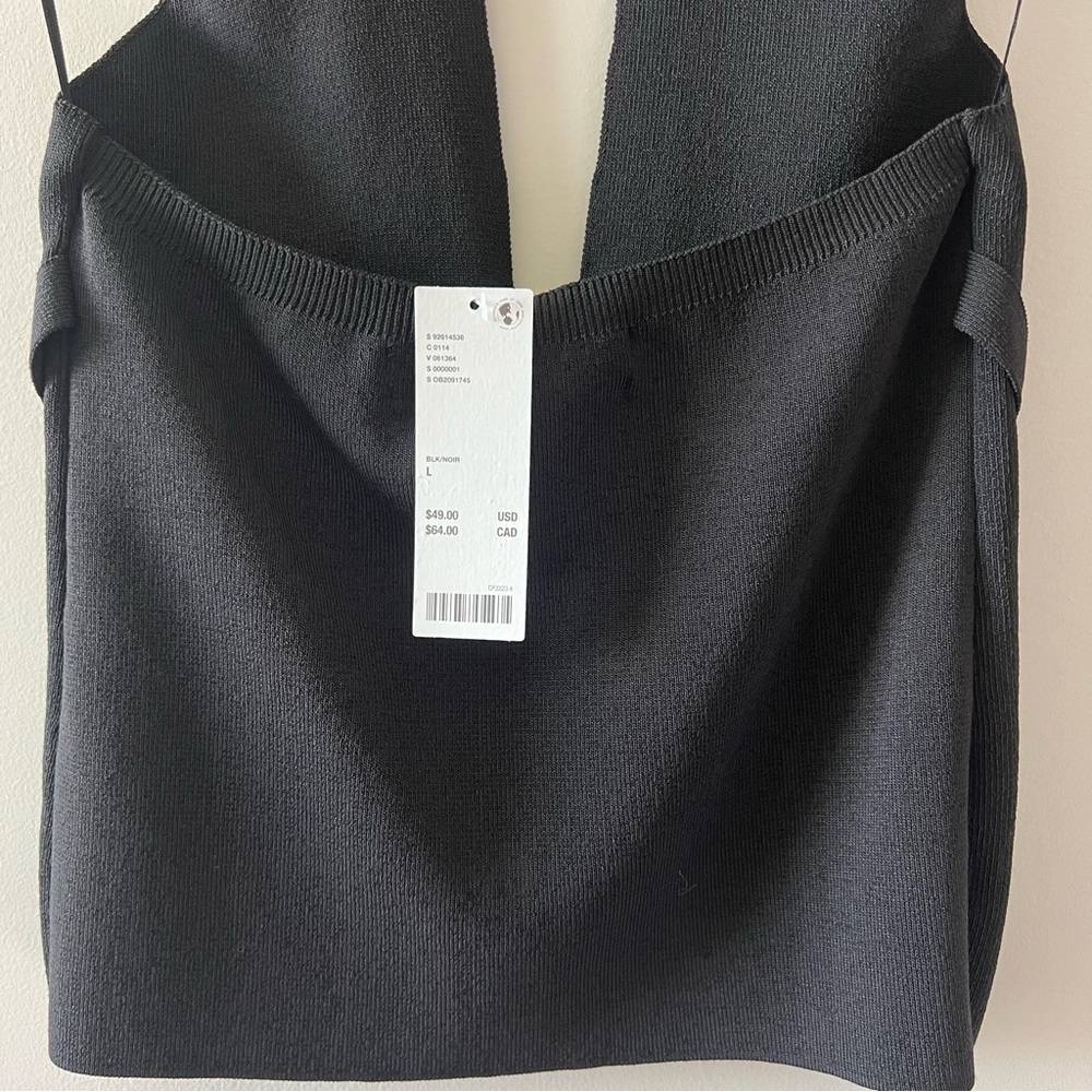 Urban Outfitters Black Halter Top with Buckle Detail - Picture 4 of 6